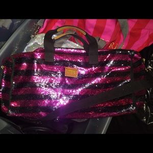 Sequins limited edition Victoria secret duffle bag